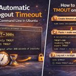 Automatic logout timeout for command line in Ubuntu (TMOUT 300s)