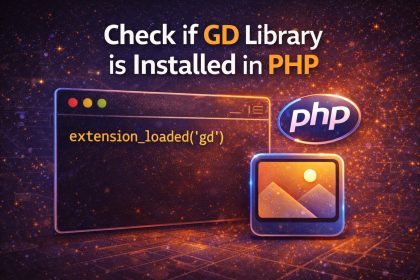 Check if GD library is installed in PHP (phpinfo and extension_loaded)