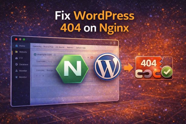 Configure Nginx for WordPress in aaPanel (fix 404 permalinks)