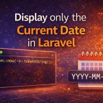 Display only the current date in Laravel using Carbon