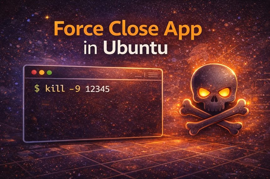 How to force quit frozen apps in Ubuntu