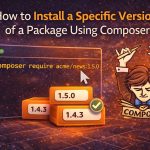 Install a specific version of a package using Composer (composer require vendor/package:2.1.0)