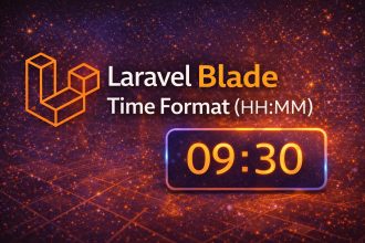 Laravel Blade Time Format (HH:MM)