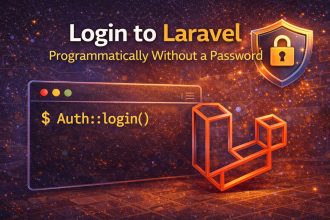 Login to Laravel programmatically without a password (Auth::login and loginUsingId)