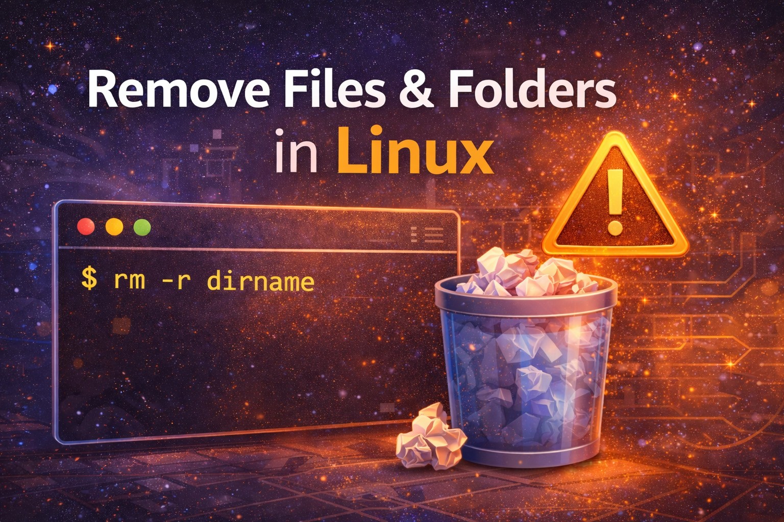 How to Remove Files and Folders in Linux Using Command Line - How7o