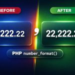 Add commas to numbers in PHP using number_format()