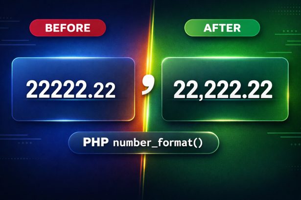 Add commas to numbers in PHP using number_format()
