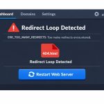 CyberPanel too many redirects Laravel error fixed by restarting LiteSpeed