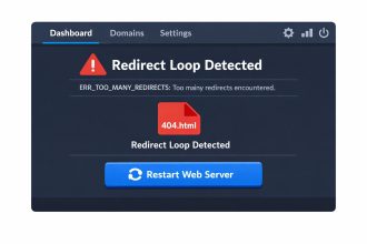 CyberPanel too many redirects Laravel error fixed by restarting LiteSpeed