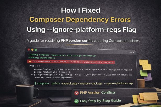 How I Fixed Composer Dependency Errors