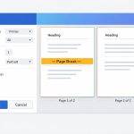 CSS page break for printing shown in a print preview layout