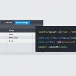 How to use localStorage in JavaScript shown in a browser storage panel