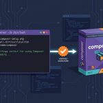 Install Composer on Ubuntu — terminal with composer-setup.php and PHP elephant icon