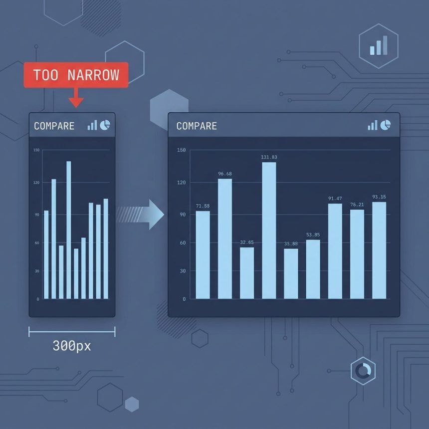 Make ApexCharts.js take full width of its parent