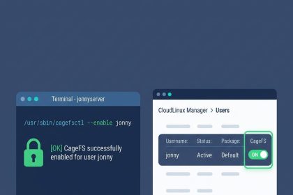 Enable CageFS for a user on CloudLinux — cagefsctl CLI and CloudLinux Manager