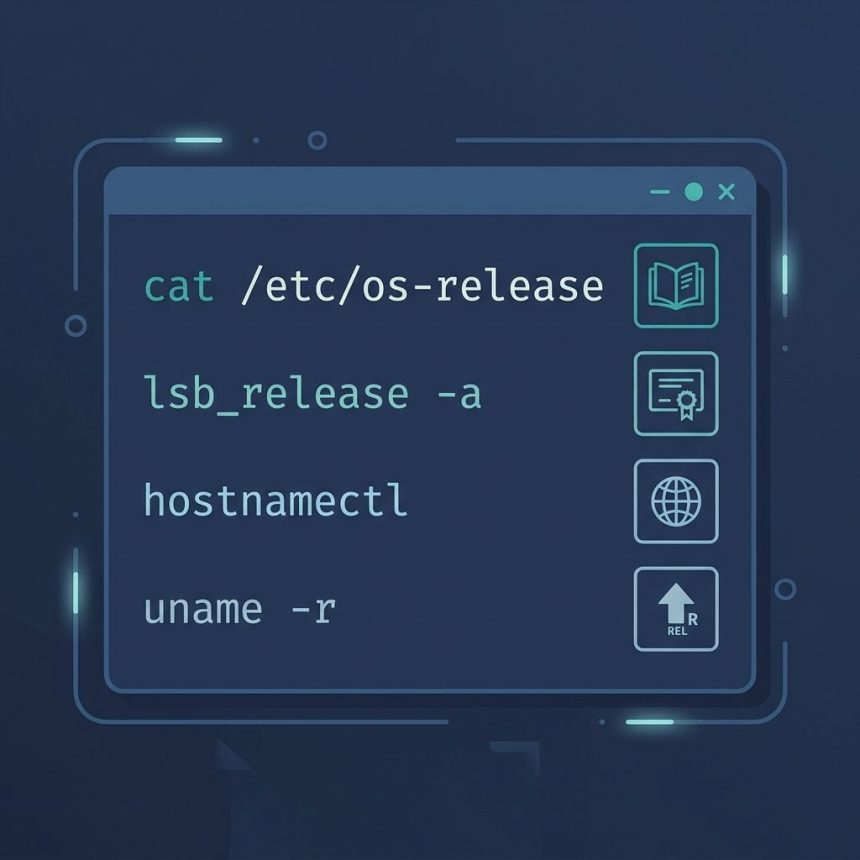 Check Linux OS name and version from the command line