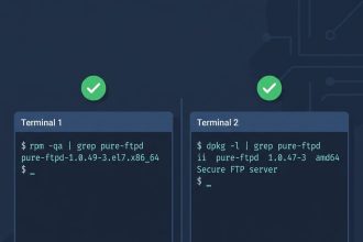 Check Pure-FTPd installed on Linux — rpm and dpkg package queries