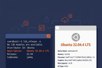 Check Ubuntu version — terminal and Settings