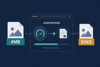 JPEG photo shrinking from 4MB to under 100KB in a browser compressor