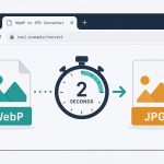 WebP image file converting to JPG in two seconds