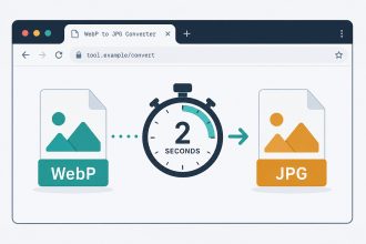 WebP image file converting to JPG in two seconds