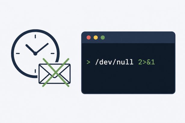 Stop cron job output and the resulting email spam