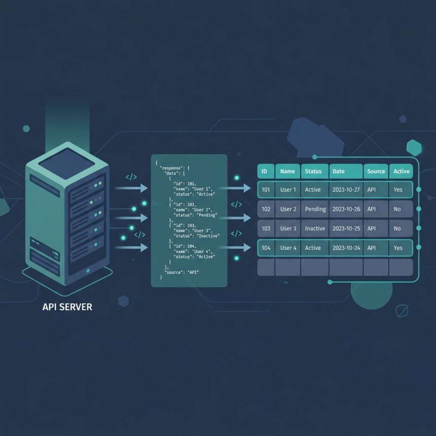 Load DataTables data via Ajax