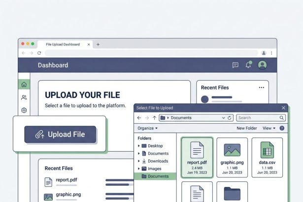 Open a file selection dialog from a button click