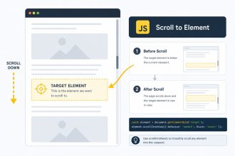 Scroll to an element on a web page with jQuery