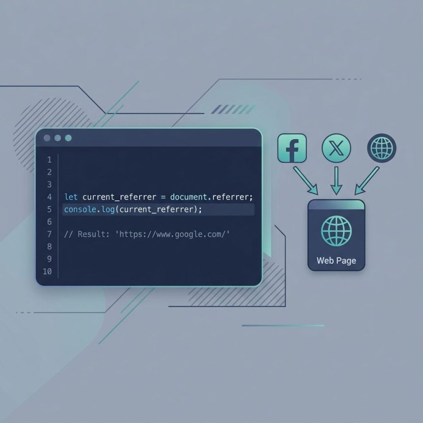JavaScript check HTTP referrer — document.referrer