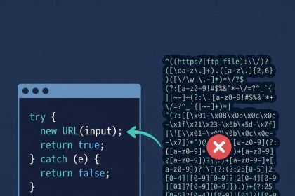 JavaScript check valid URL — URL constructor vs regex