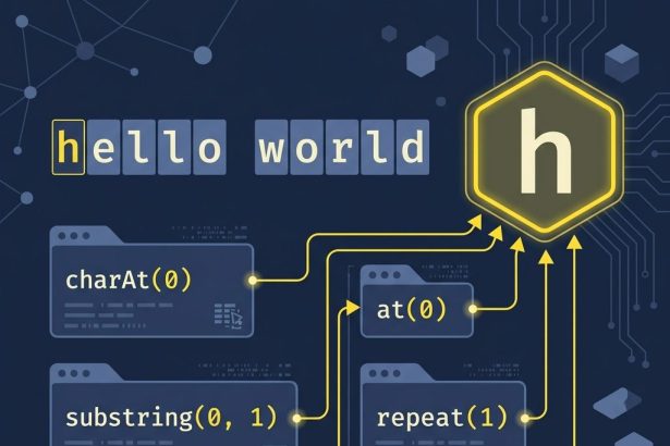 Get the first character of a JavaScript string