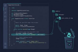 Laravel delete file from public folder — File::delete with public_path