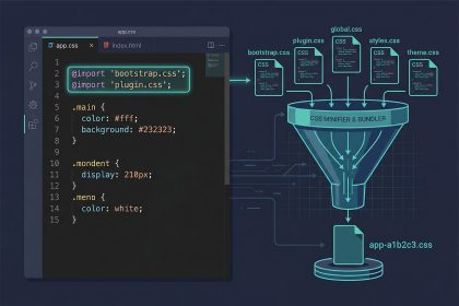 Laravel Vite combine CSS — @import chain bundles vendor and app stylesheets