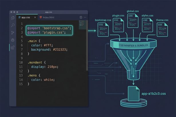 Laravel Vite combine CSS — @import chain bundles vendor and app stylesheets