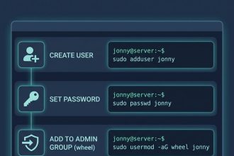 Linux add and delete users from the terminal — adduser, passwd, sudo group, userdel