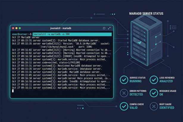 MariaDB not starting — six-step triage from logs to stale PID