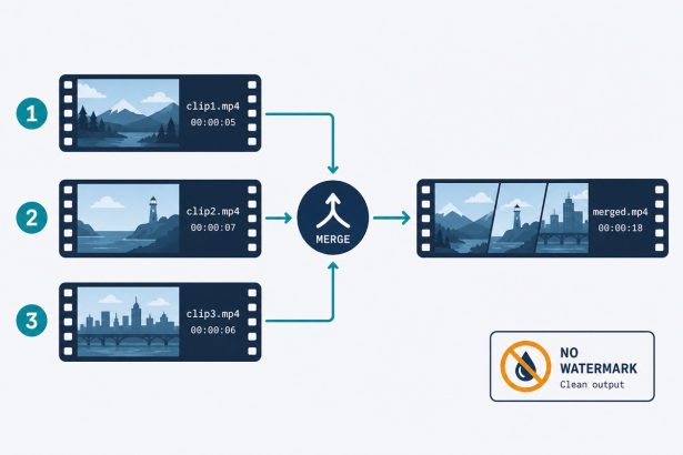 Multiple video clips merging into a single file in the browser