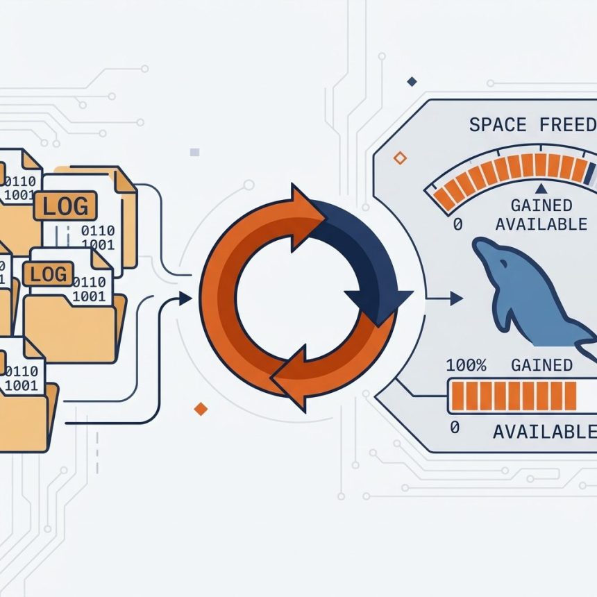 Safely remove MySQL binary log files to free disk space