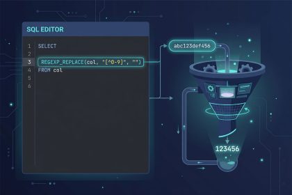 MySQL extract digits from string — REGEXP_REPLACE negation class