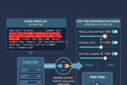 Nginx 502 with recv() failed 104 connection reset — PHP-FPM timeout and memory tuning
