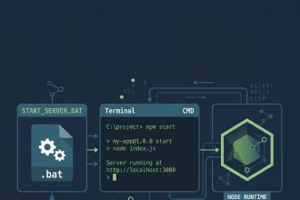 Run a Node.js application from a Windows .bat file