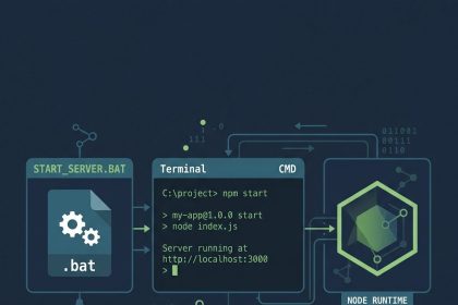 Run a Node.js application from a Windows .bat file