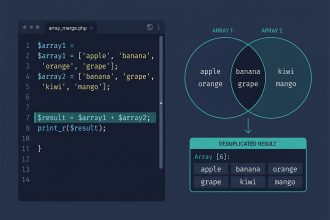 PHP merge arrays without duplicates — union operator and array_unique