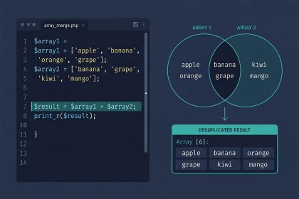 PHP merge arrays without duplicates — union operator and array_unique