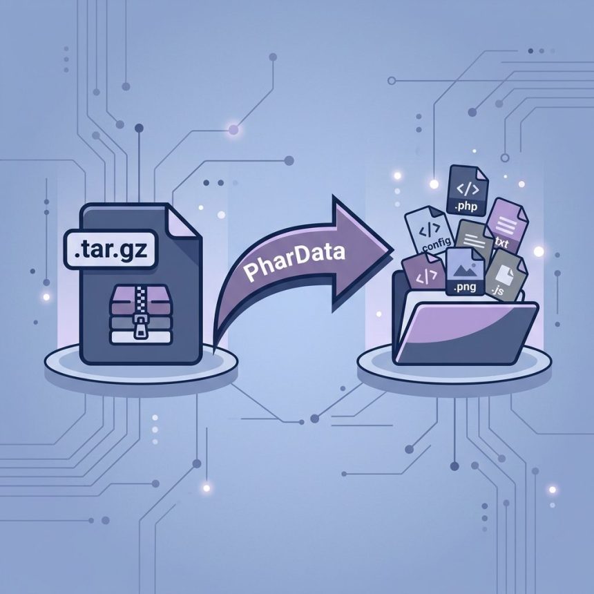 Extract a .tar.gz archive in PHP with PharData