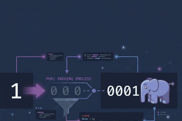 Format a PHP number with leading zeros — sprintf and str_pad