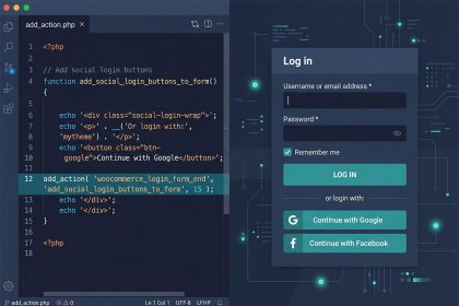 WooCommerce My Account login form hooks — five positions for injecting content