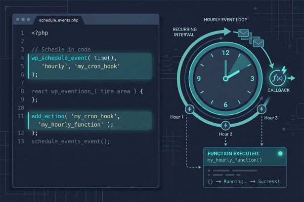 WordPress cron job without a plugin — cron_schedules, wp_schedule_event, and action callback
