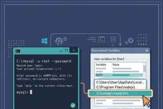 XAMPP MySQL command line on Windows — fixing 'mysql' not recognized